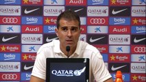 Garitano, 'satisfecho' del partido del Eibar en Barcelona