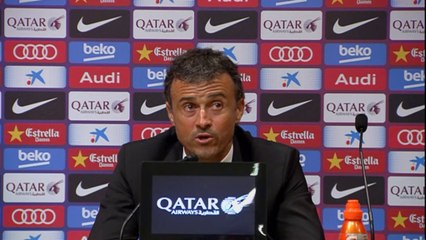 Luis Enrique, contento con la victoria ante el Eibar