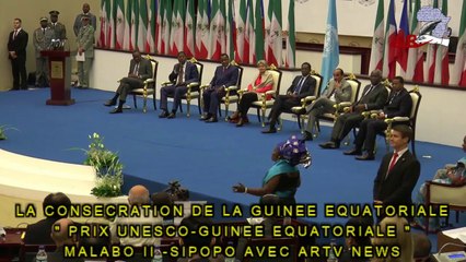 LE DISCOURS D'IRINA BOKOVA A MALABO POUR LE PRIX UNESCO GUINEE EQUATORIALE