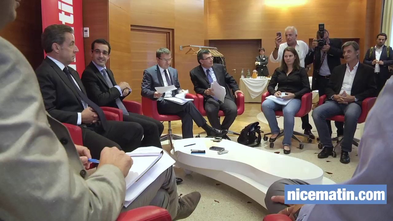 Nicolas Sarkozy à la rencontre des lecteurs de Nice-Matin