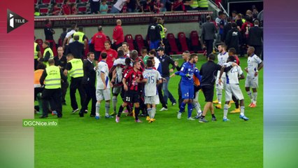 L1 : bagarre et envahissement du terrain après Nice - Bastia
