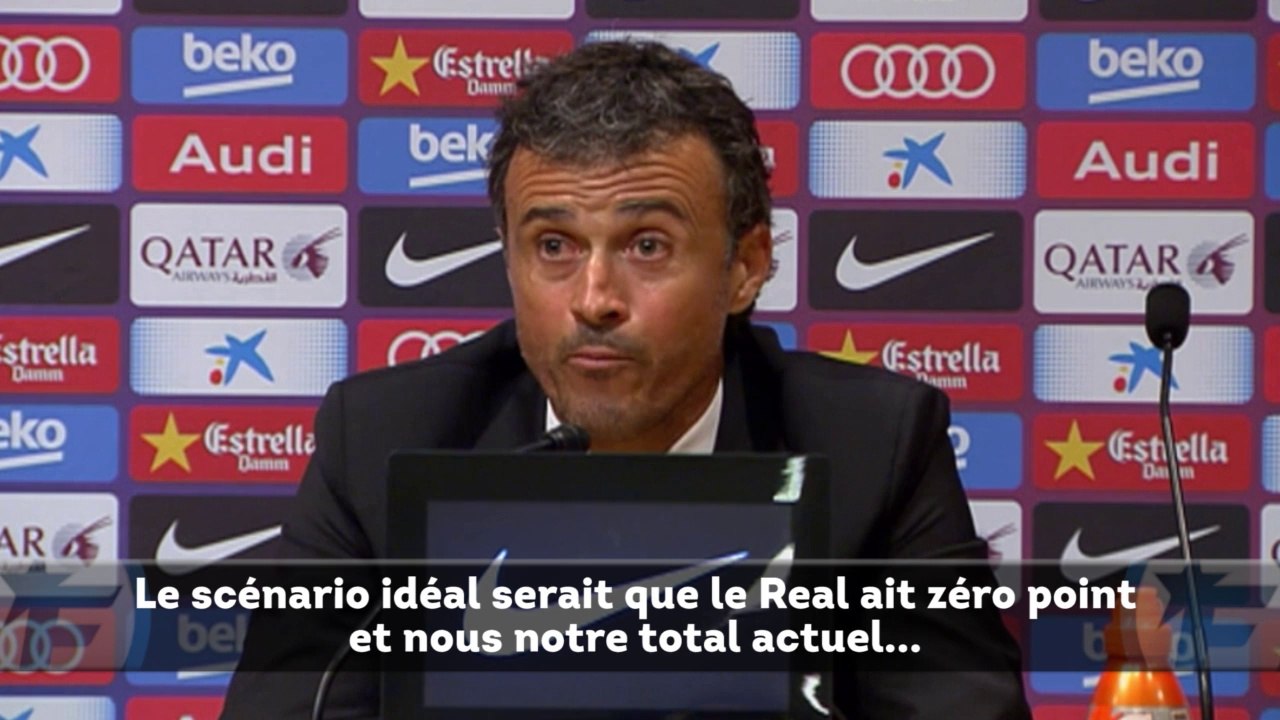 Luis Enrique : "le Clasico ne sera pas décisif"