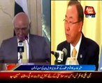 Sartaj Aziz speaks to UN chief Ban Ki-moon