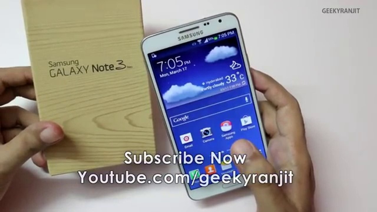 Samsung Galaxy Note 3 NEO Unboxing First boot & Overview