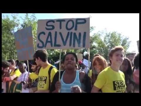 Castel Volturno (CE) - Stop Razzismo , migliaia di immigrati in marcia -1- (18.10.14)