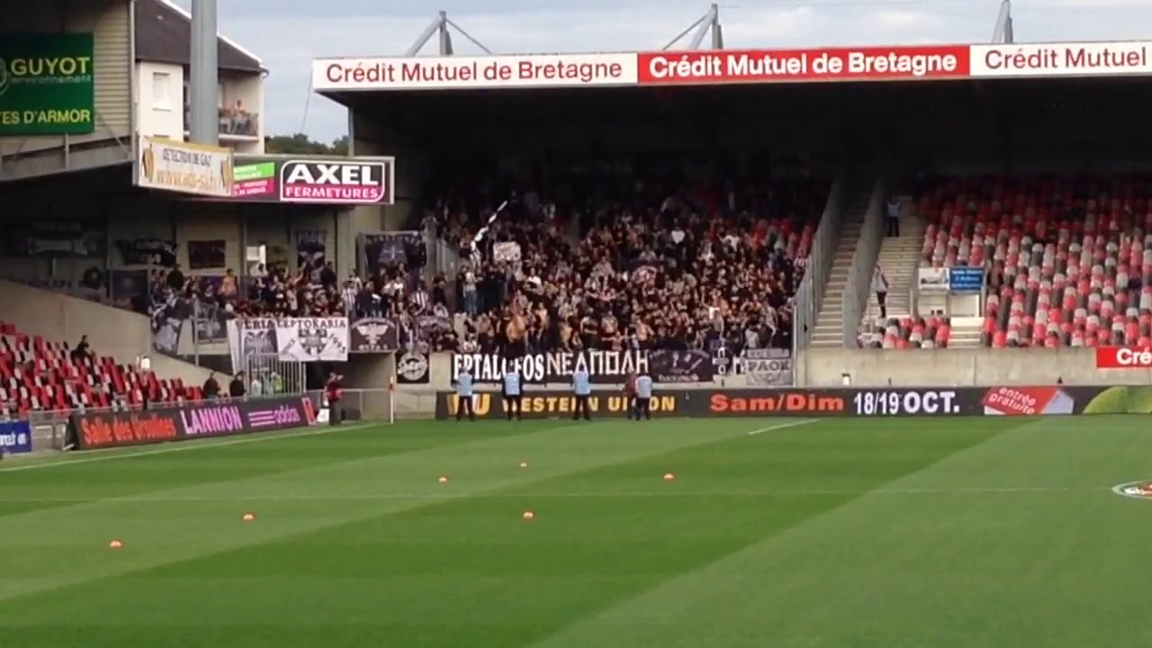 EAG-PAOK avant match 18/09/2014 Europa League J.2 (2-0) #EAG #PAOK #Paokfans #fans #supporters