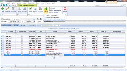 CIEL Gestion Commerciale 2014 : Les factures irrecouvrables