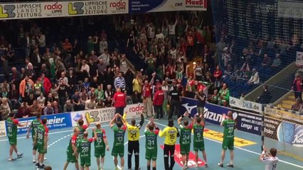 Lemgo - Magdebourg / Joie des supporters de Magdebourg / Handball Allemagne Bundesliga