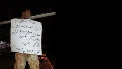 IŞİD, 'Casus' Diye 17 Yaşındaki Genci Çarmıha Gerdi