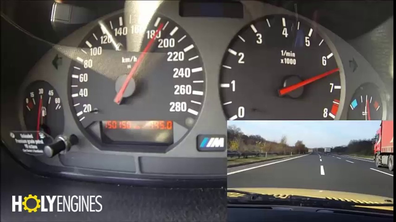 BMW M3 E36 0-270 KMH