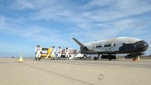 U.S. Air Force lands robotic X-37B space plane in California