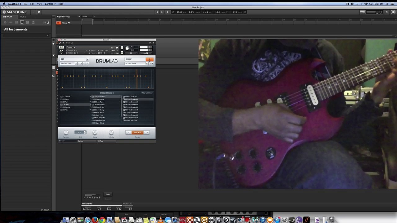 NI DRUM LAB GIBSON GUITAR SGJ MASCHINE STUDIO