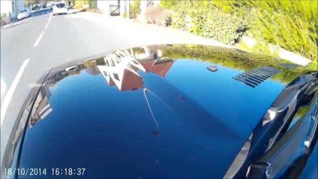 SJ4000 Caméra en essai sur BMW E36 320i cab