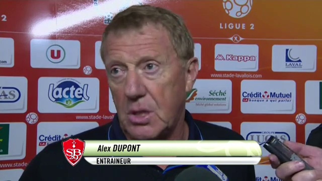 Réaction d'Alex Dupont après Stade Lavallois - Stade Brestois 29