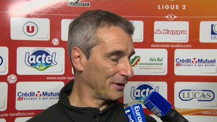 Réaction de Denis Zanko avec Stade Lavallois - Stade Brestois 29