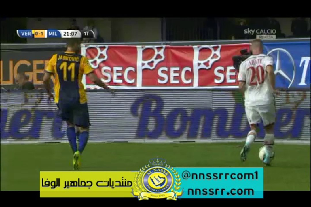 هدف #ميلان الاول ضد #فيرونا1-0 | #ارافايل ماريكز بينتو هدف في مرماه