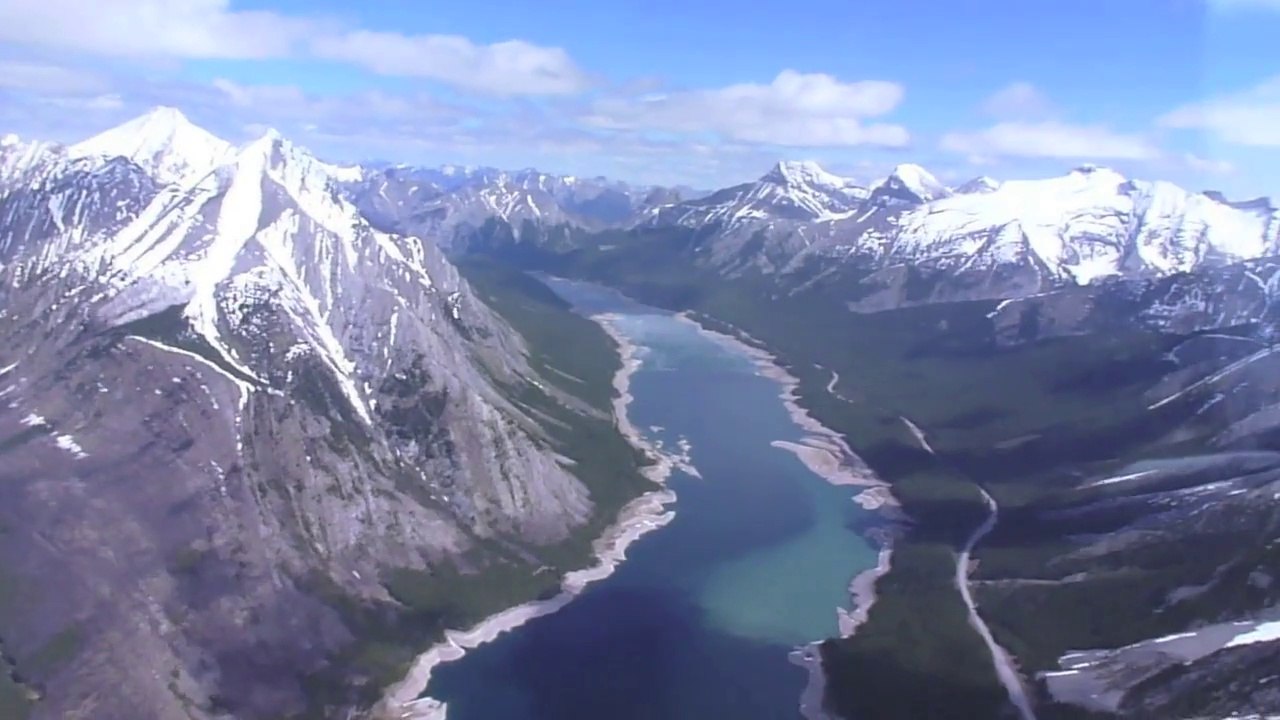 Helicopter tour over the Canadian Rocky Mountains