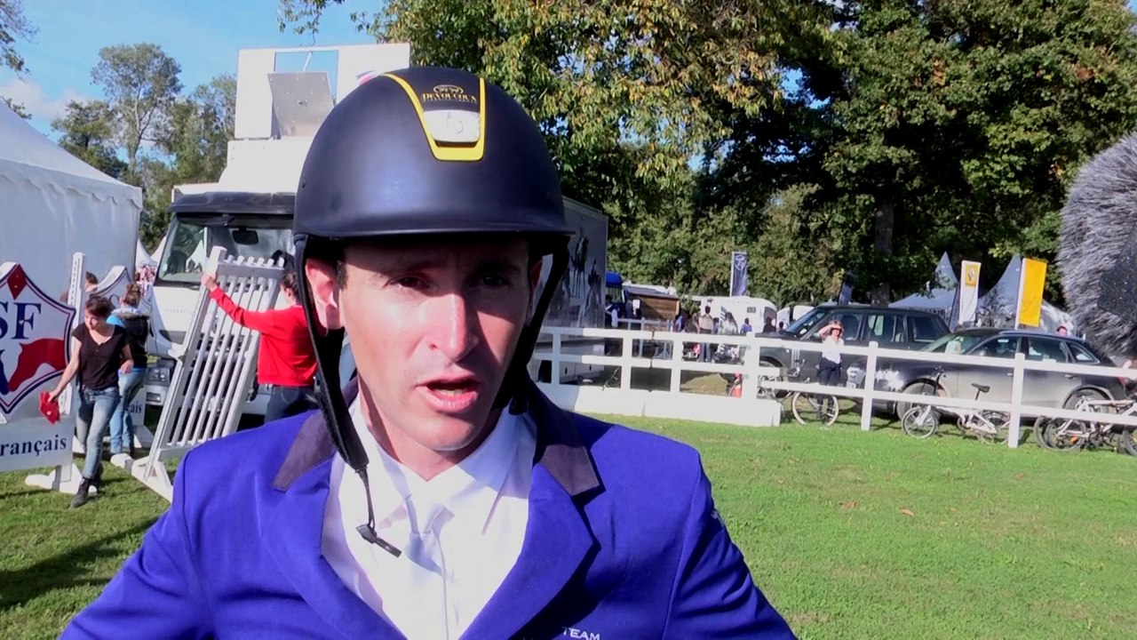 Mondial du Lion 2014:  Interview de Thomas CARLILE vainqueur de l'épreuve des jeunes chevaux  de 7 Ans