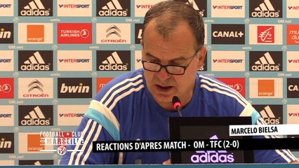 OM - TFC (2-0): La réaction de Marcelo Bielsa
