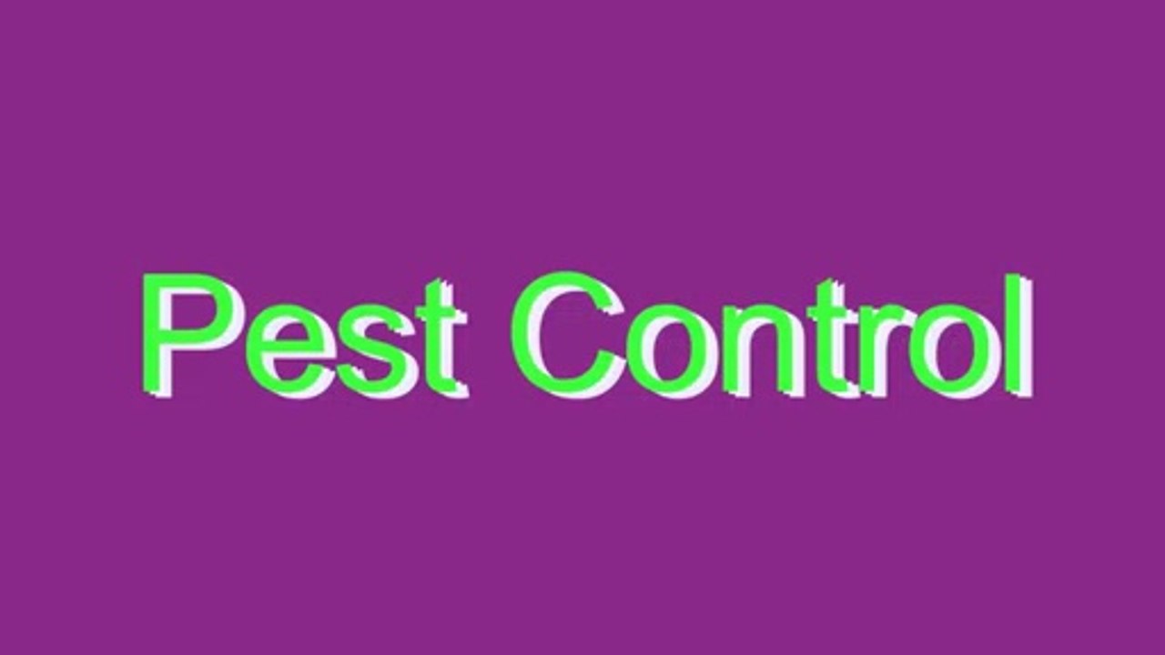 How to Pronounce Pest Control