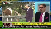 Adnan Aybaba, inekle röportaj yaptı