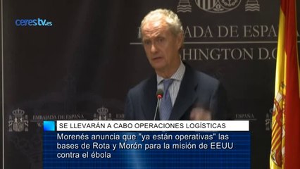 Las bases aéreas en Morón y Rota ya están operativas para la misión contra el ébola, según Morenés