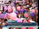 Miles de venezolanas se movilizan contra el cáncer de mama