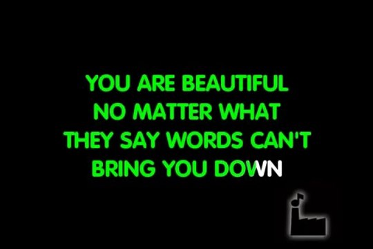 Beautiful by Christina Aguilera Karaoke instrumental