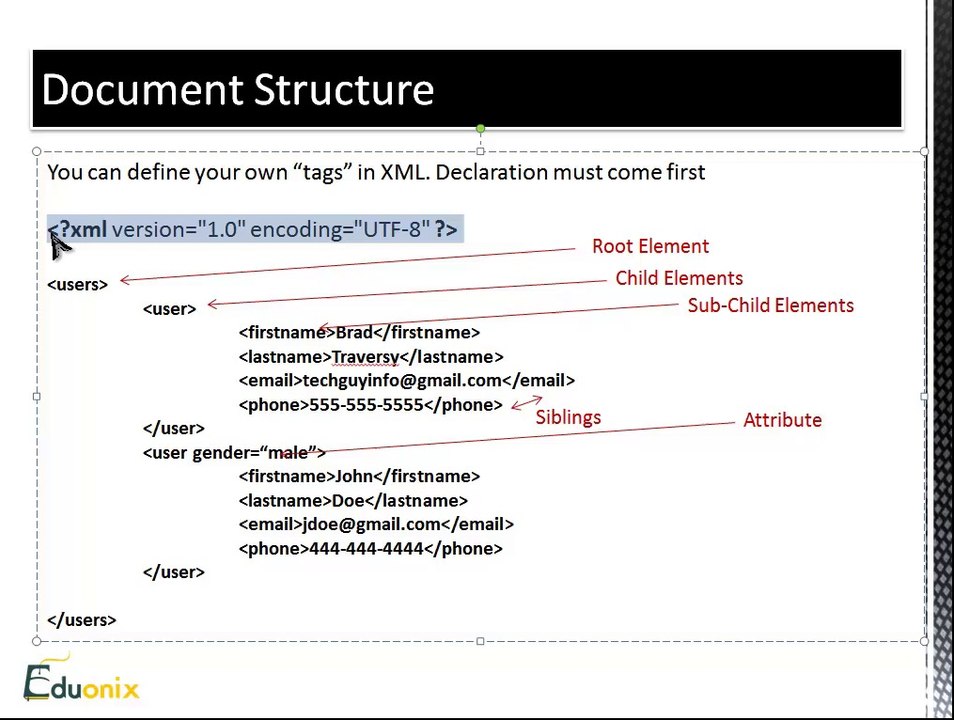 XML, JSON and Ajax - Chapter 1 - XML Fundamentals