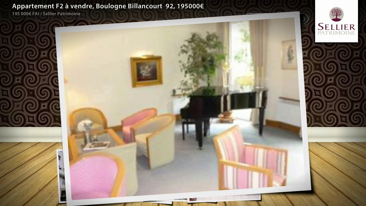 Appartement F2 à vendre, Boulogne Billancourt  92, 195000€