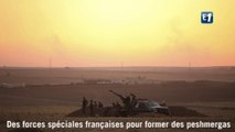 Avec des forces spéciales françaises, pour former des combattants kurdes
