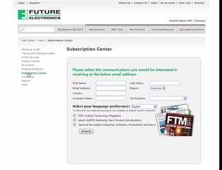 How To Navigate the Future Electronics Help Center
