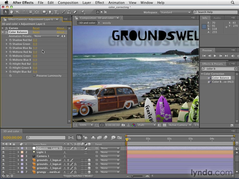 11 Correcting color with effects