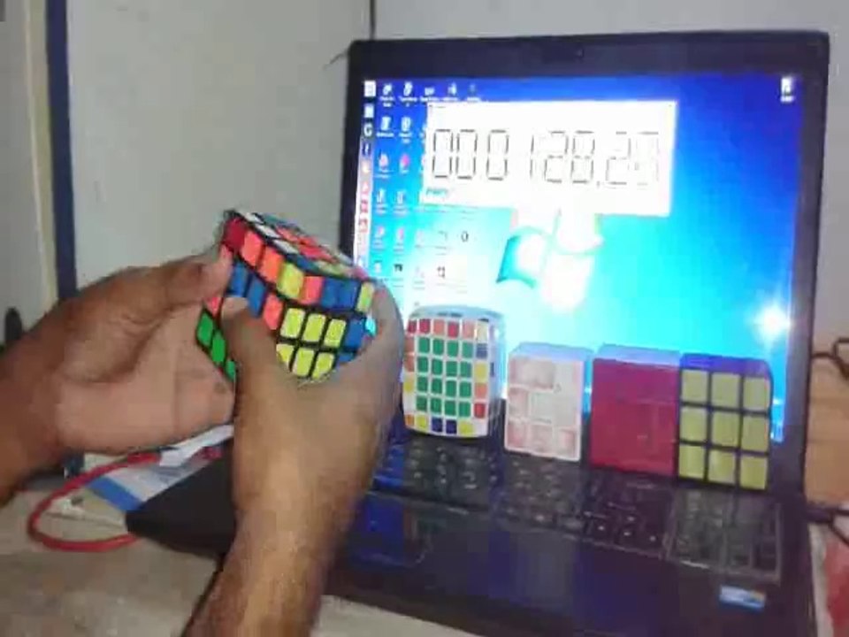 Rubiks cube 4x4x4 solved in 2 min 8 seconds(Moyu Weisu)