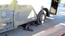 Burdur'da Halk Otobüsü Yayayı Ezdi