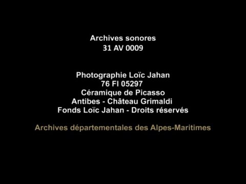 Enregistrement radiophonique de Pablo Picasso – Fonds Pierre Ruggiero