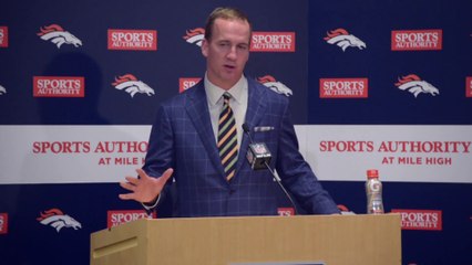 Peyton Manning conference apres match record NFL