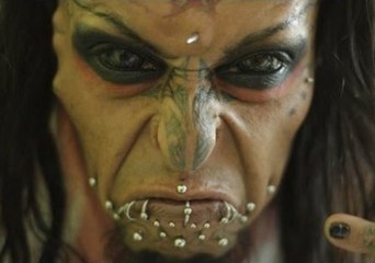 Caim, the Colombian Devil Man, Shows Off Menacing Appearance