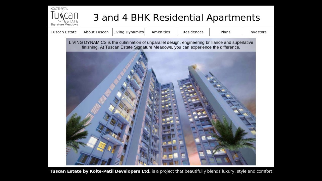 Luxury Apartments in Kharadi at Kolte Patil Tuscan Estate