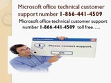 1-855-233-7309 Microsoft office technical customer support number