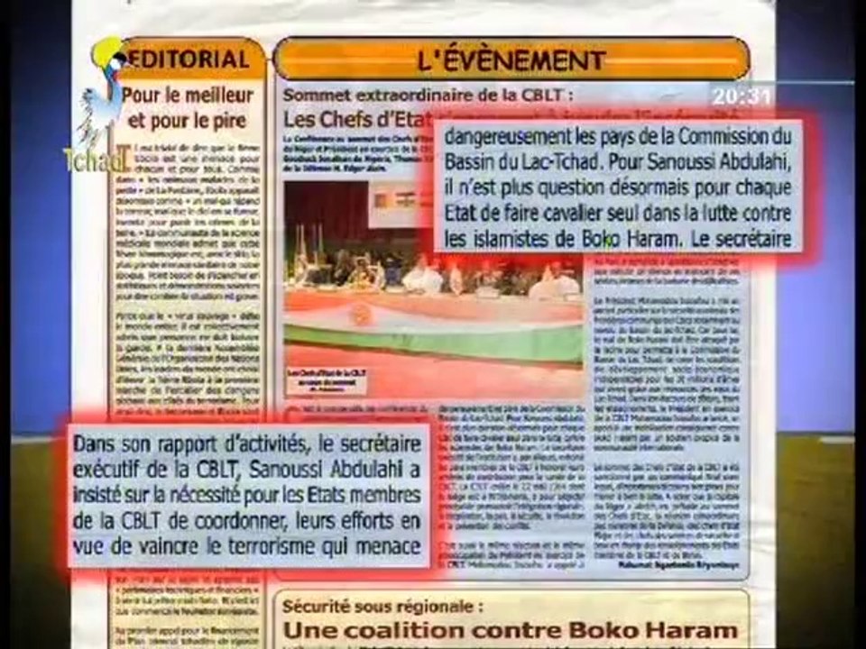LE JOURNAL DES JOURNAUX DU DIMANCHE 19 OCTOBRE 2014 SUR TOL