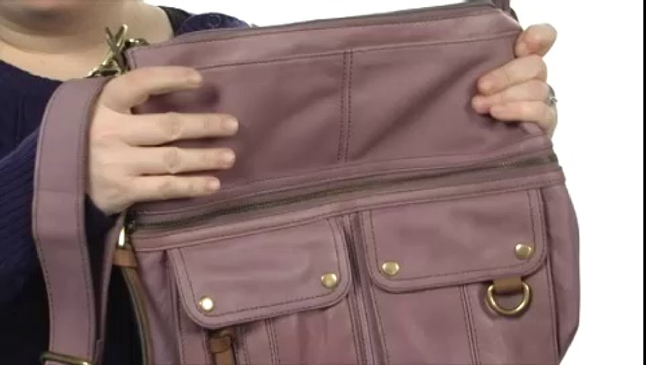 Fossil Morgan North/South Top Zip Saddle - Robecart.com Free Shipping BOTH Ways