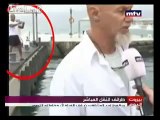 Man falls into cold Water During Live Interview