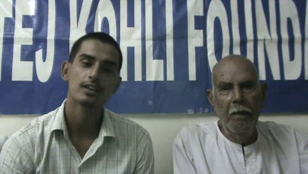 Amar Singh Aavil the Benefits of Tej Kohli Foundation Program Septmeber 2014