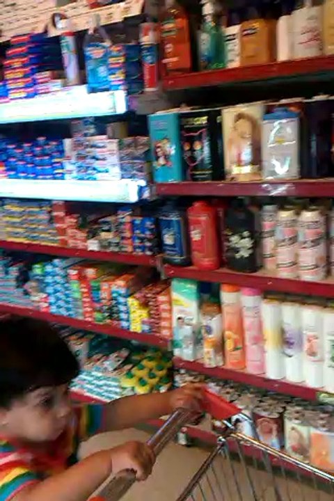 My Cute Baby is doing shopping