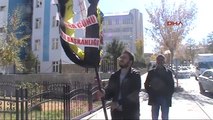 Erzurum CHP'den Erzurum'da Adalet Sarayına Siyah Çelenk