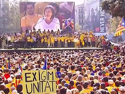 В Барселоне митингуют за досрочные выборы