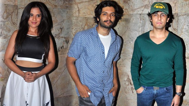 Sonu Nigam, Richa Chadda & Ali Fazal Attend Hollywood Movie Fury Special Screening !