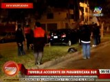 Hombre muere atropellado al cruzar indebidamente la Panamericana Sur
