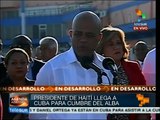 Presidente haitiano llega a Cuba para Cumbre del ALBA sobre el ébola